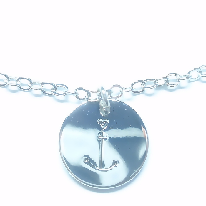 OHAYOO Ankerhanger, 925 sterling zilver, madeliefje/roei-halsketting