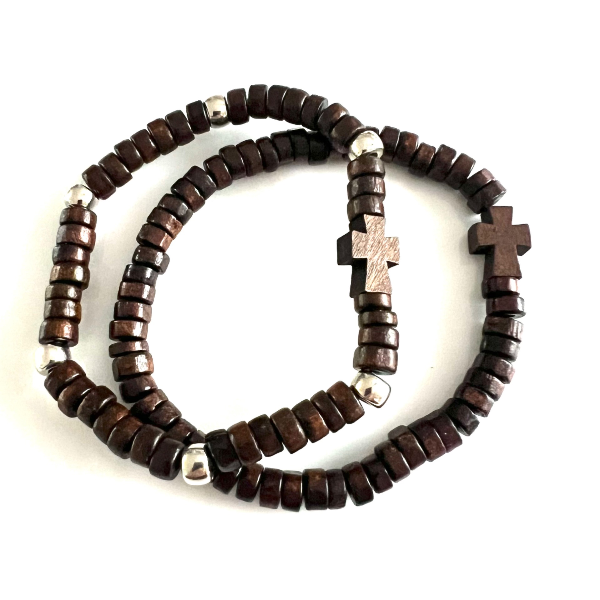 Houten-Armband-Bruin
