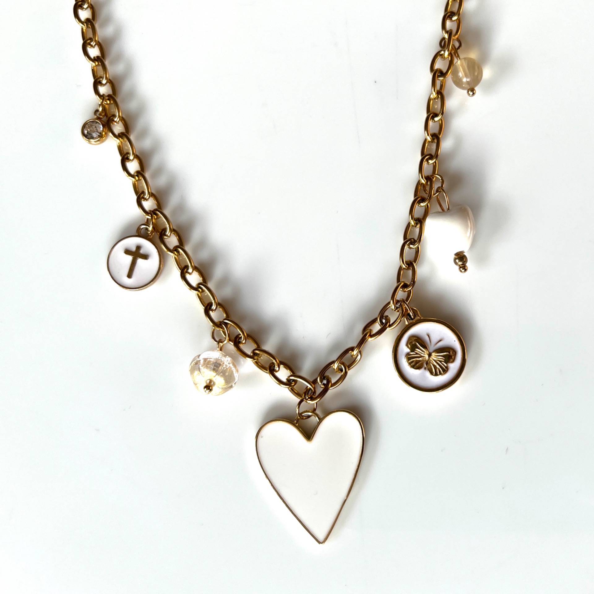 Bedelketting-hart-emaille 