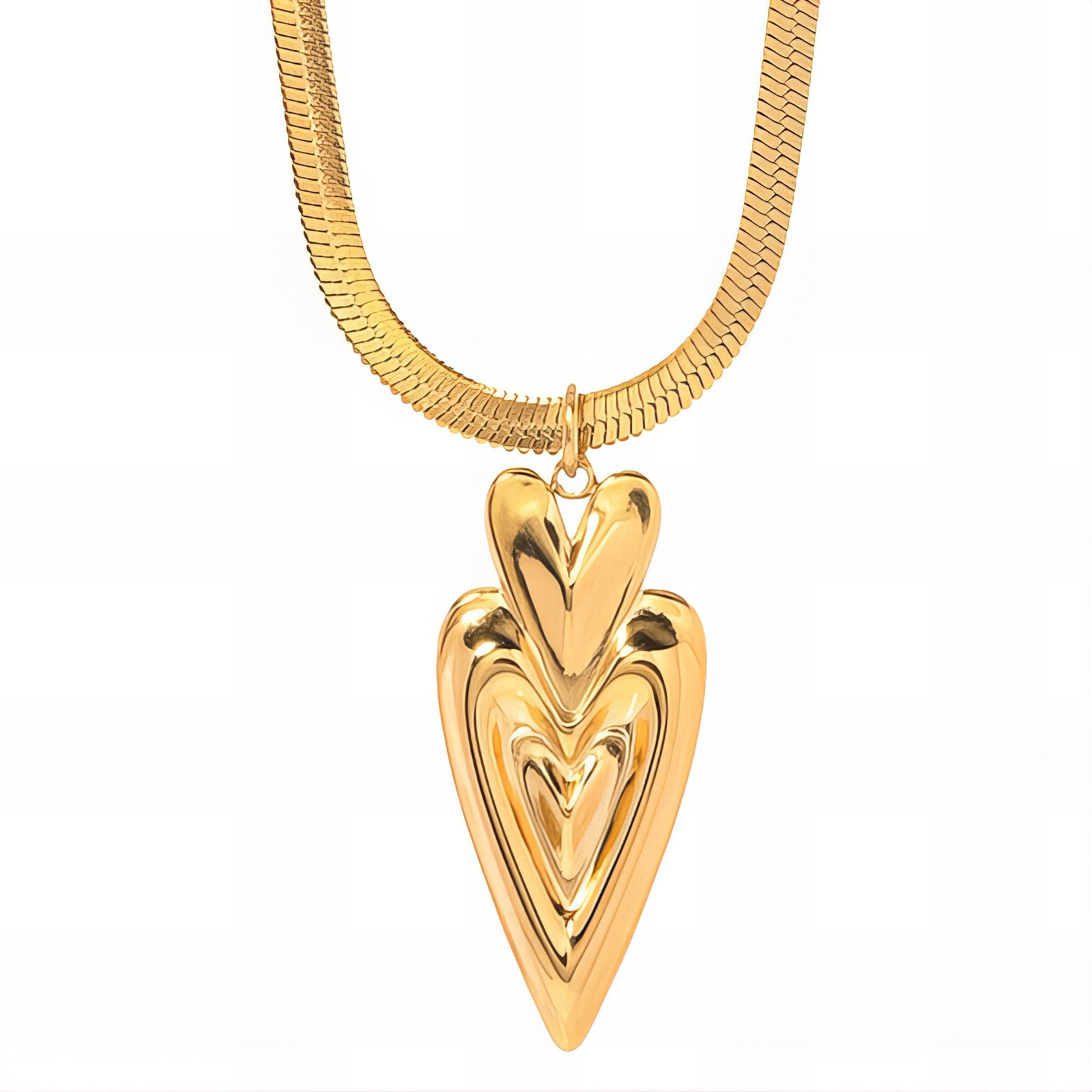 ketting-hartjes-18K