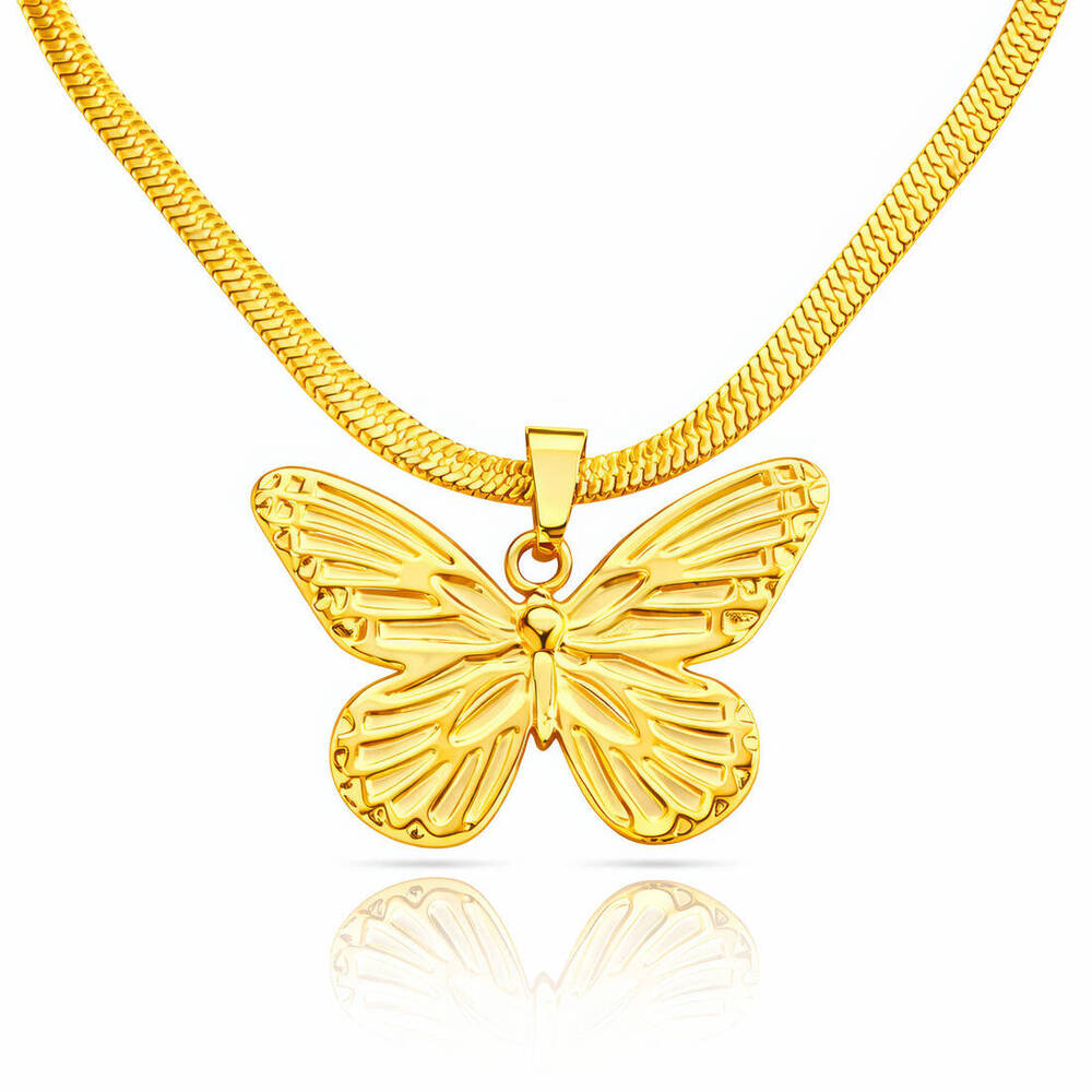 ketting-choker-vlinder-18K