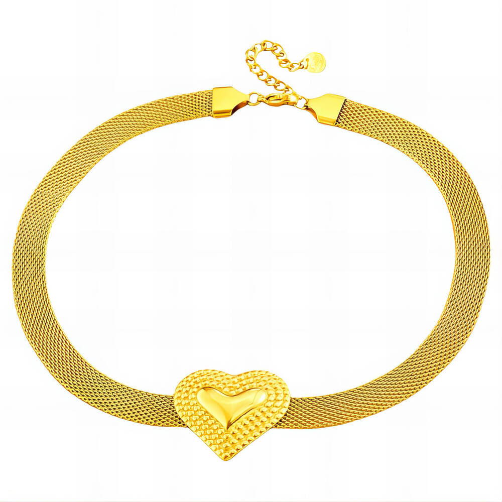 halsketting-breed-hart-18K